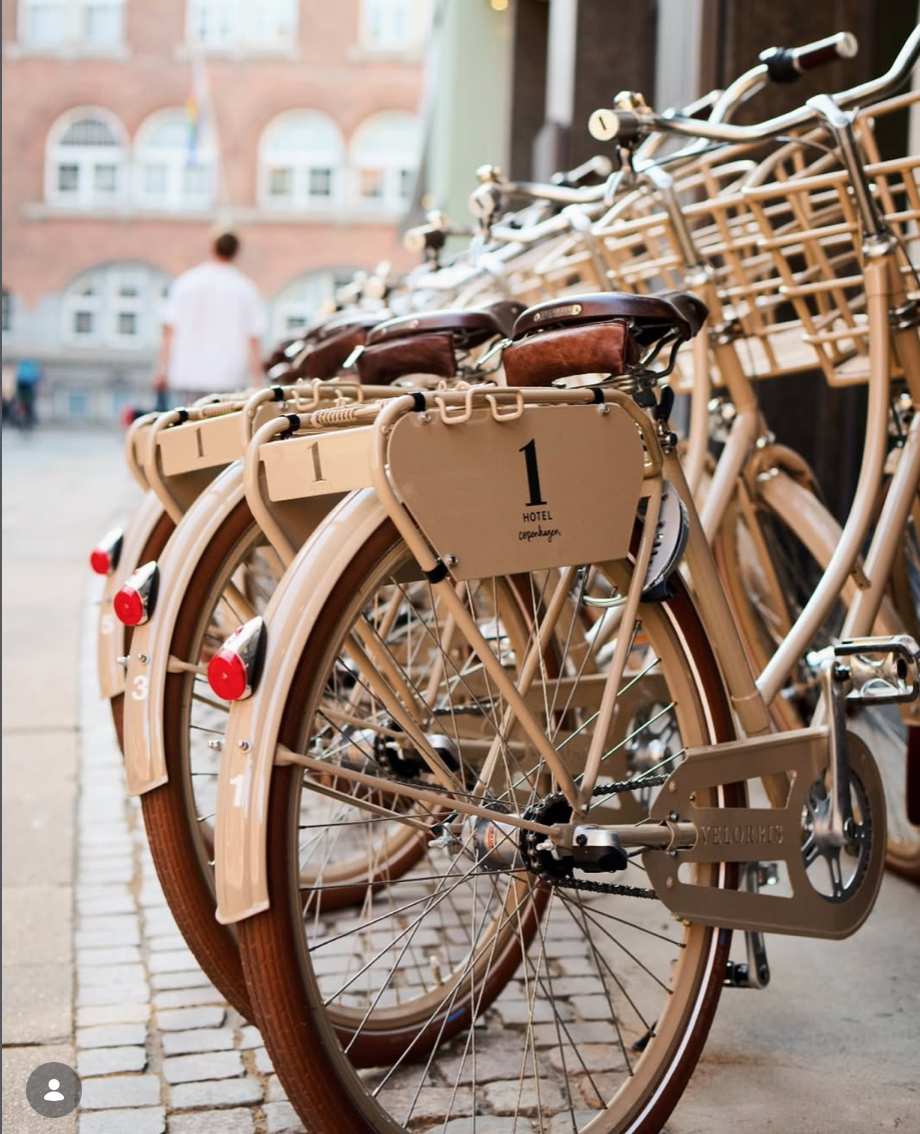 Velorbis bicycles at 1 Hotel Copenhagen